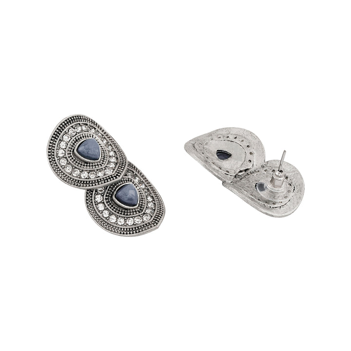 Teejh Bhavi Silver Grey Stud
