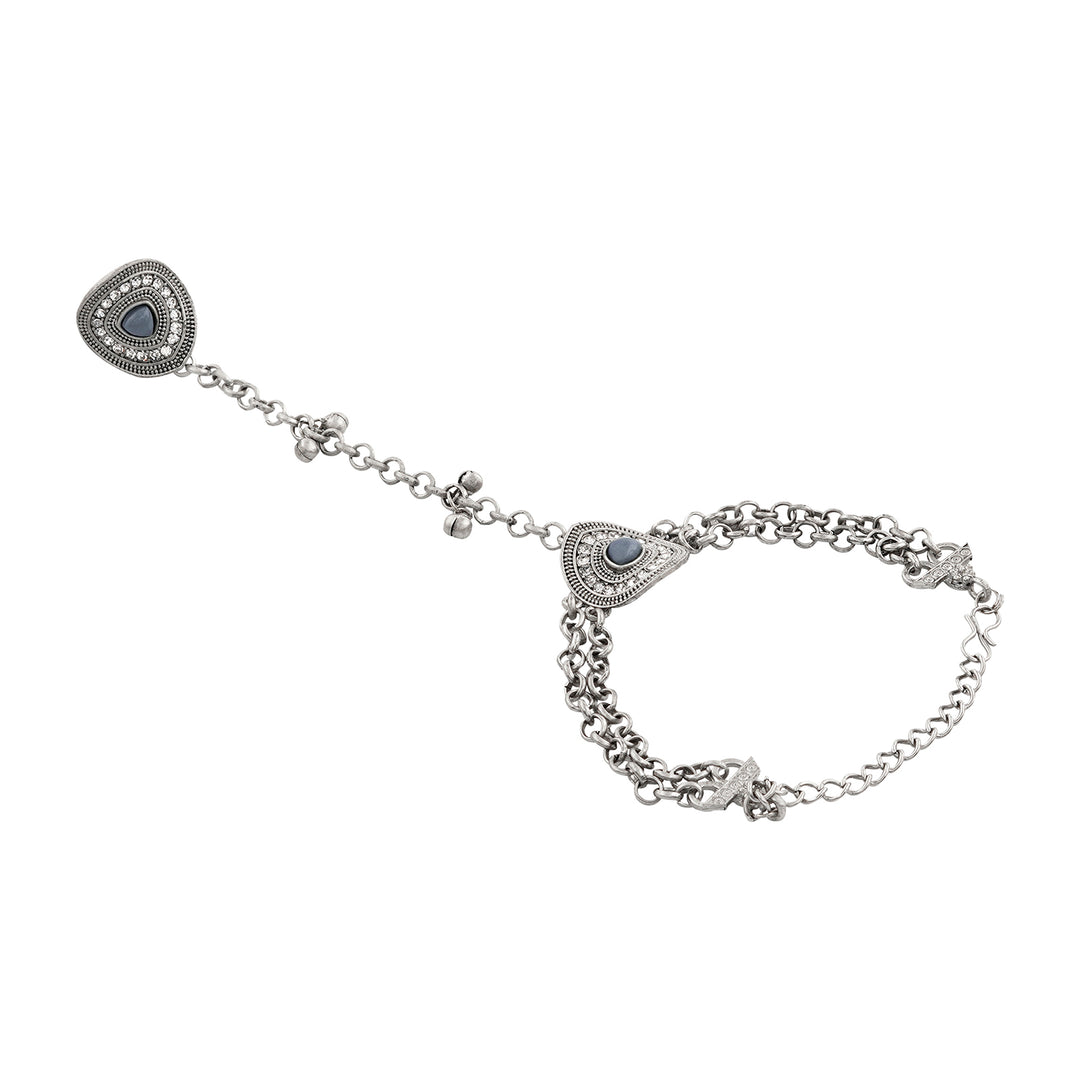 Teejh Indrila Silver Grey Hathphool