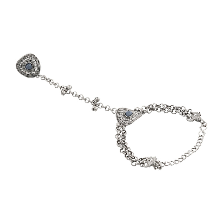 Teejh Indrila Silver Grey Hathphool