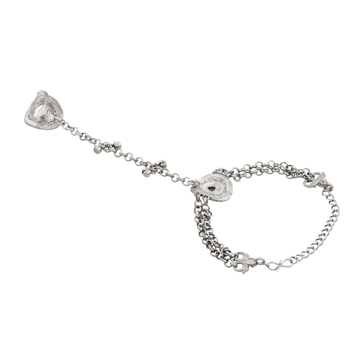 Teejh Indrila Silver Grey Hathphool