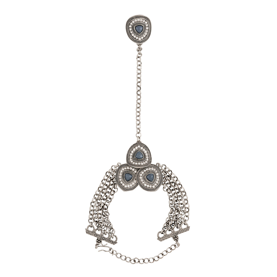 Teejh Minakshi Silver Grey HaathPhool