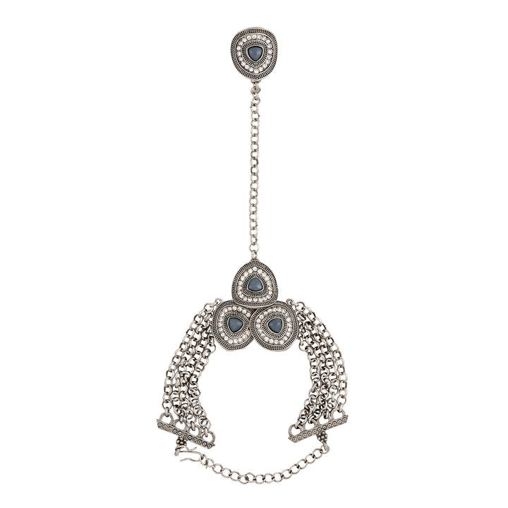 Teejh Minakshi Silver Grey HaathPhool