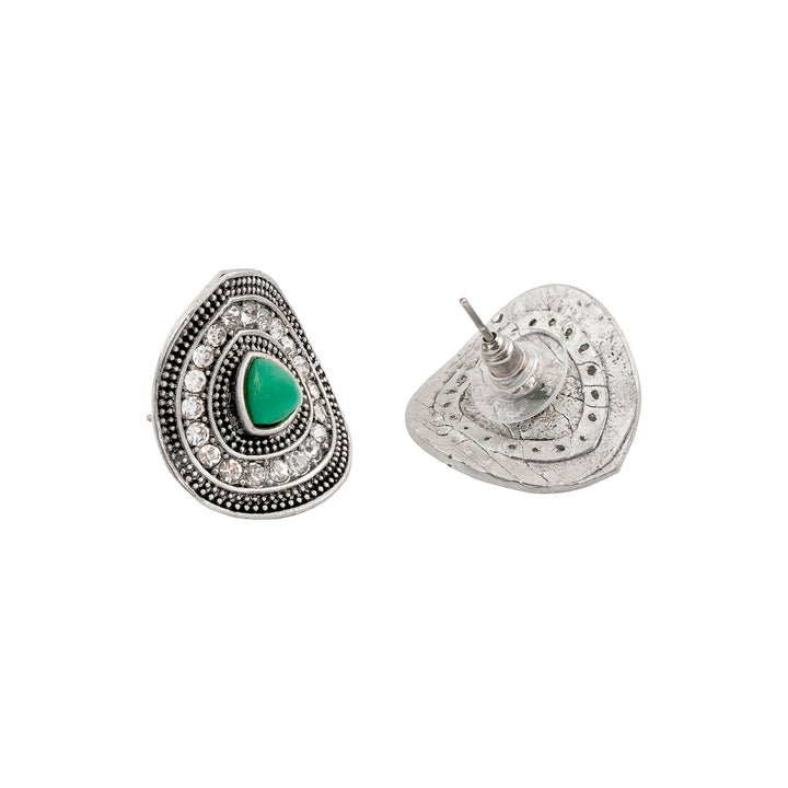 Teejh Roohi Silver Turquoise Stud