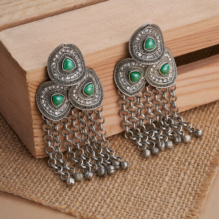 Teejh Katyani Silver Turquoise Earring