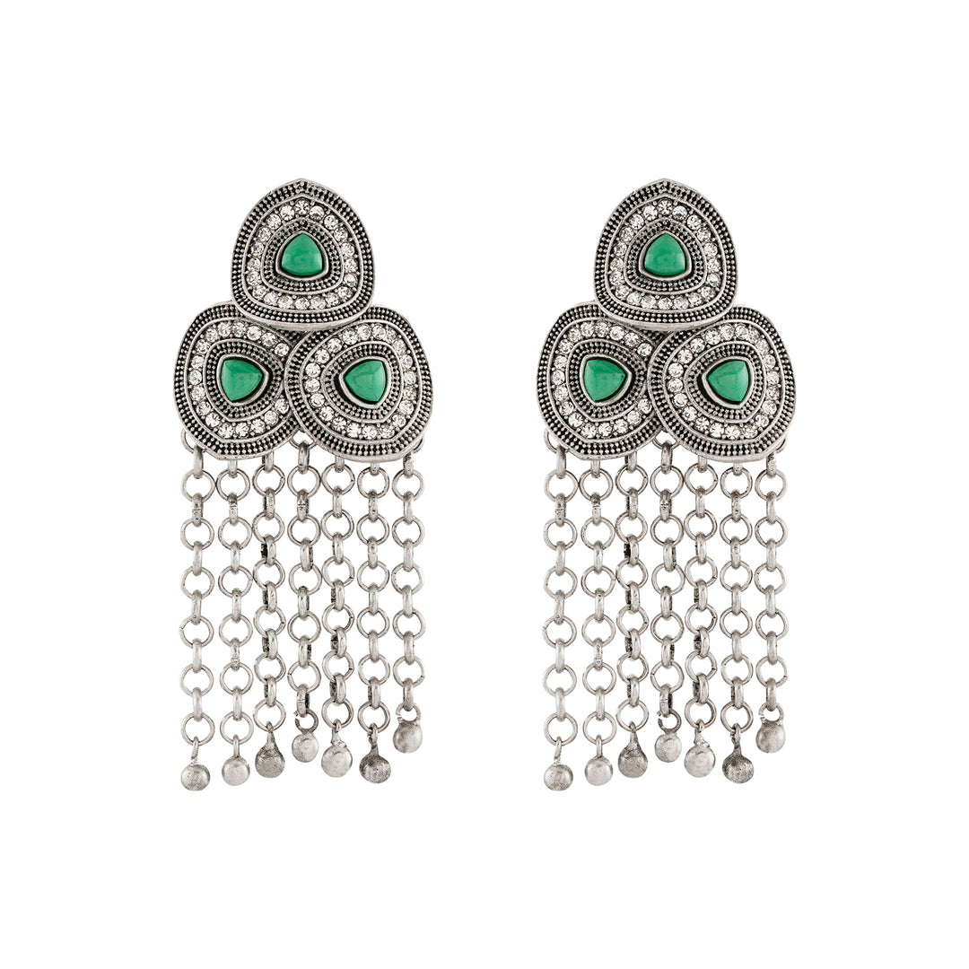 Teejh Katyani Silver Turquoise Earring