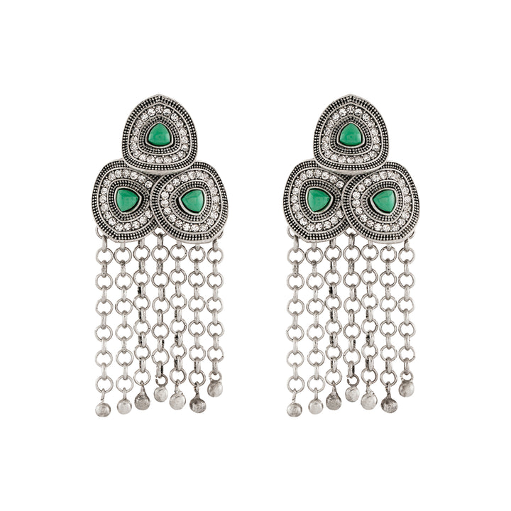 Teejh Katyani Silver Turquoise Earring