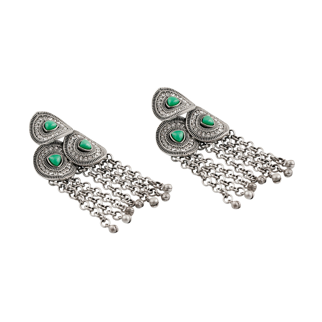 Teejh Katyani Silver Turquoise Earring