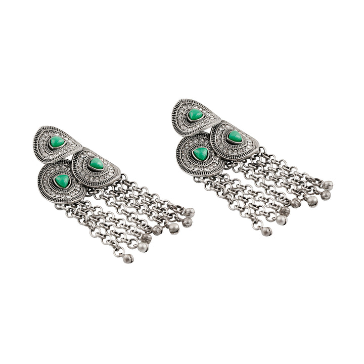 Teejh Katyani Silver Turquoise Earring