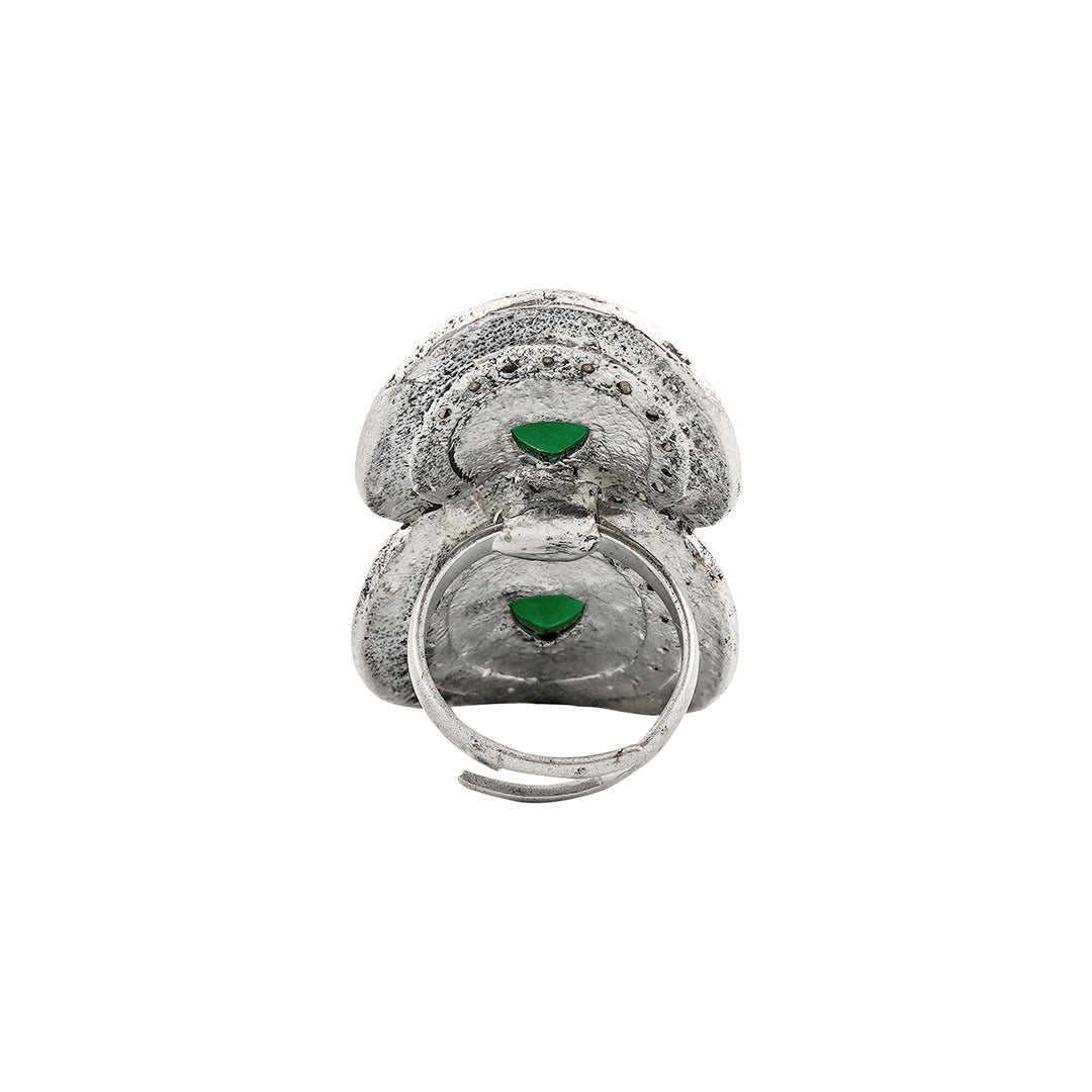 Teejh Bahuli Silver Turquoise Ring