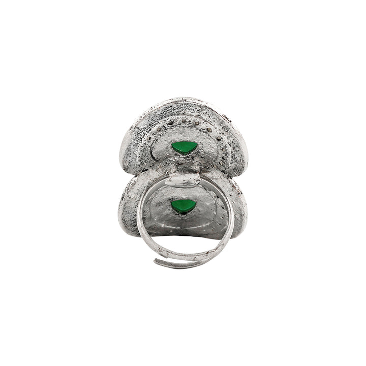 Teejh Bahuli Silver Turquoise Ring