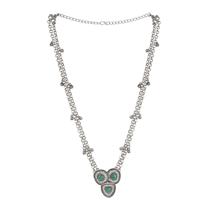 Teejh Aprimoksh Silver Turquoise Necklace