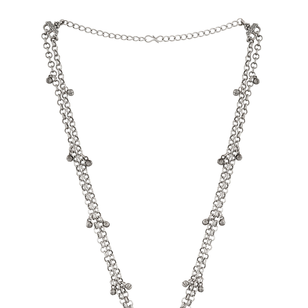 Teejh Aprimoksh Silver Turquoise Necklace