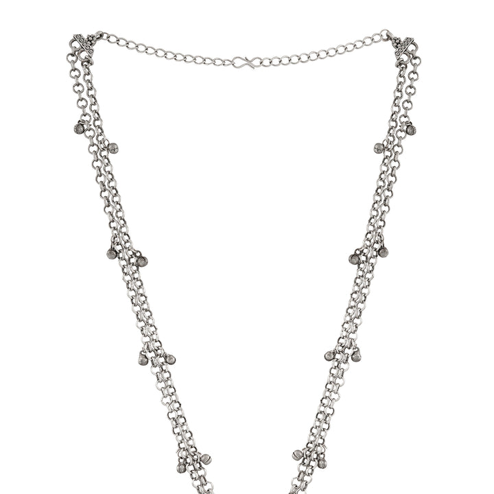 Teejh Aprimoksh Silver Turquoise Necklace