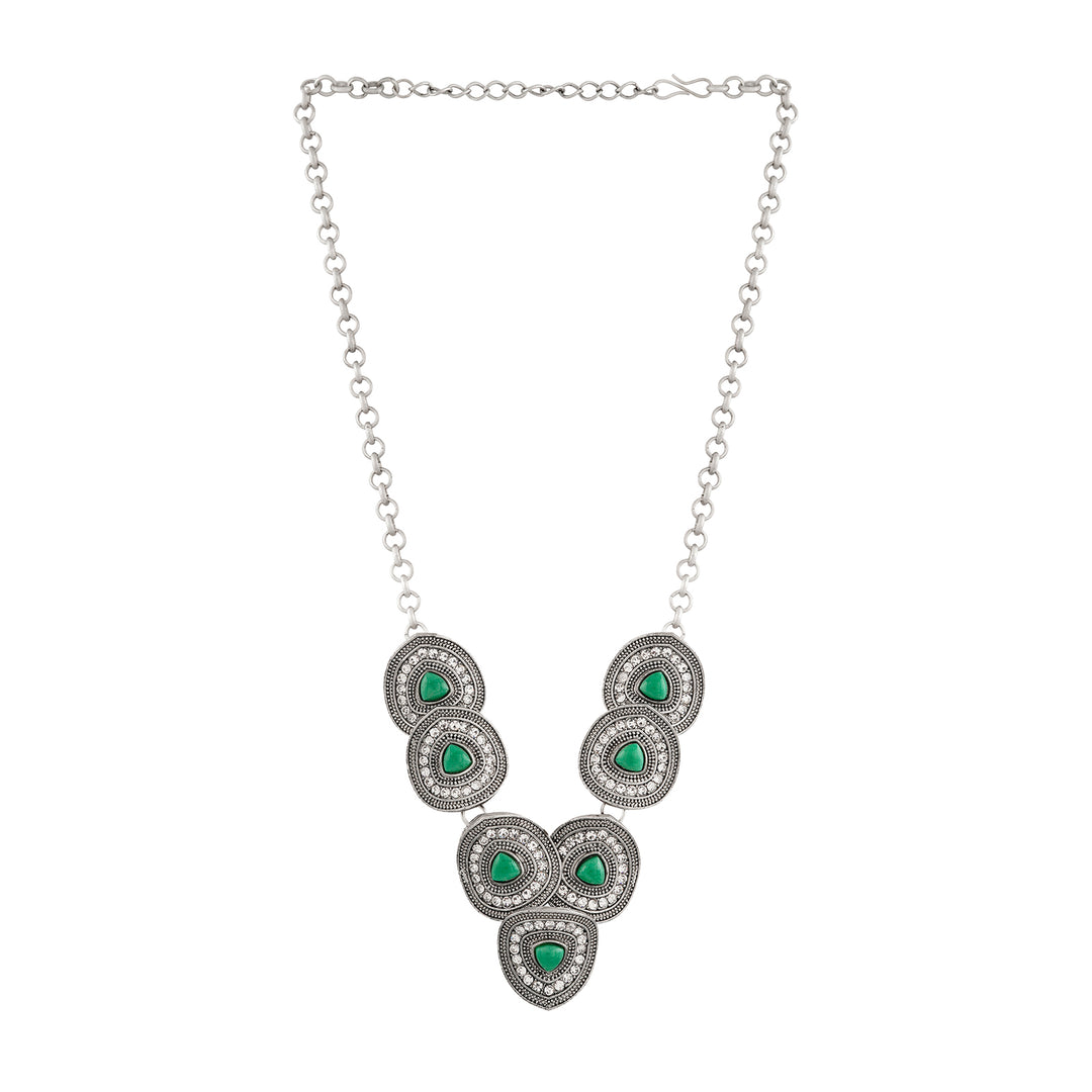 Teejh Sudamati Silver Turquoise Necklace