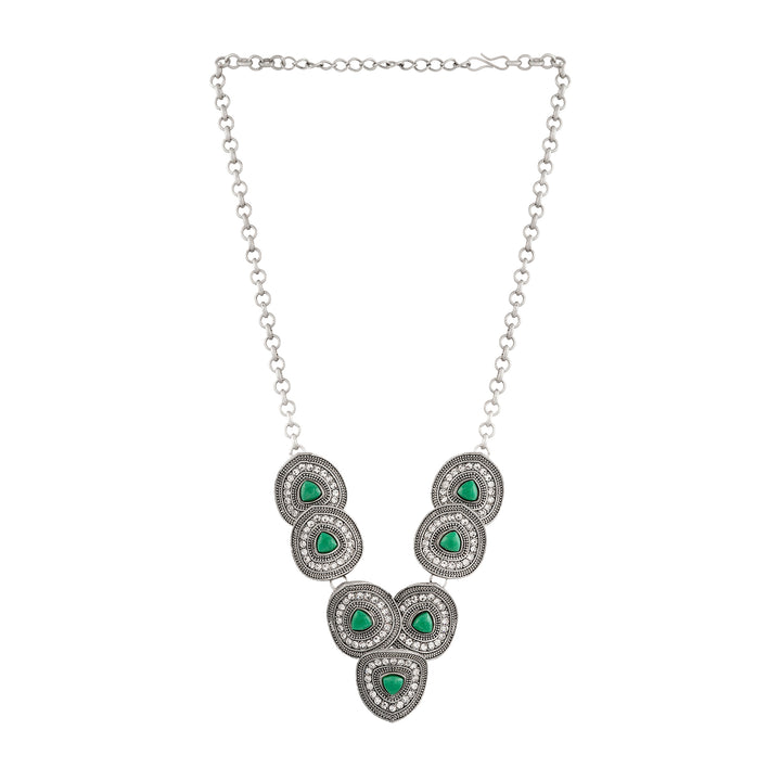Teejh Sudamati Silver Turquoise Necklace