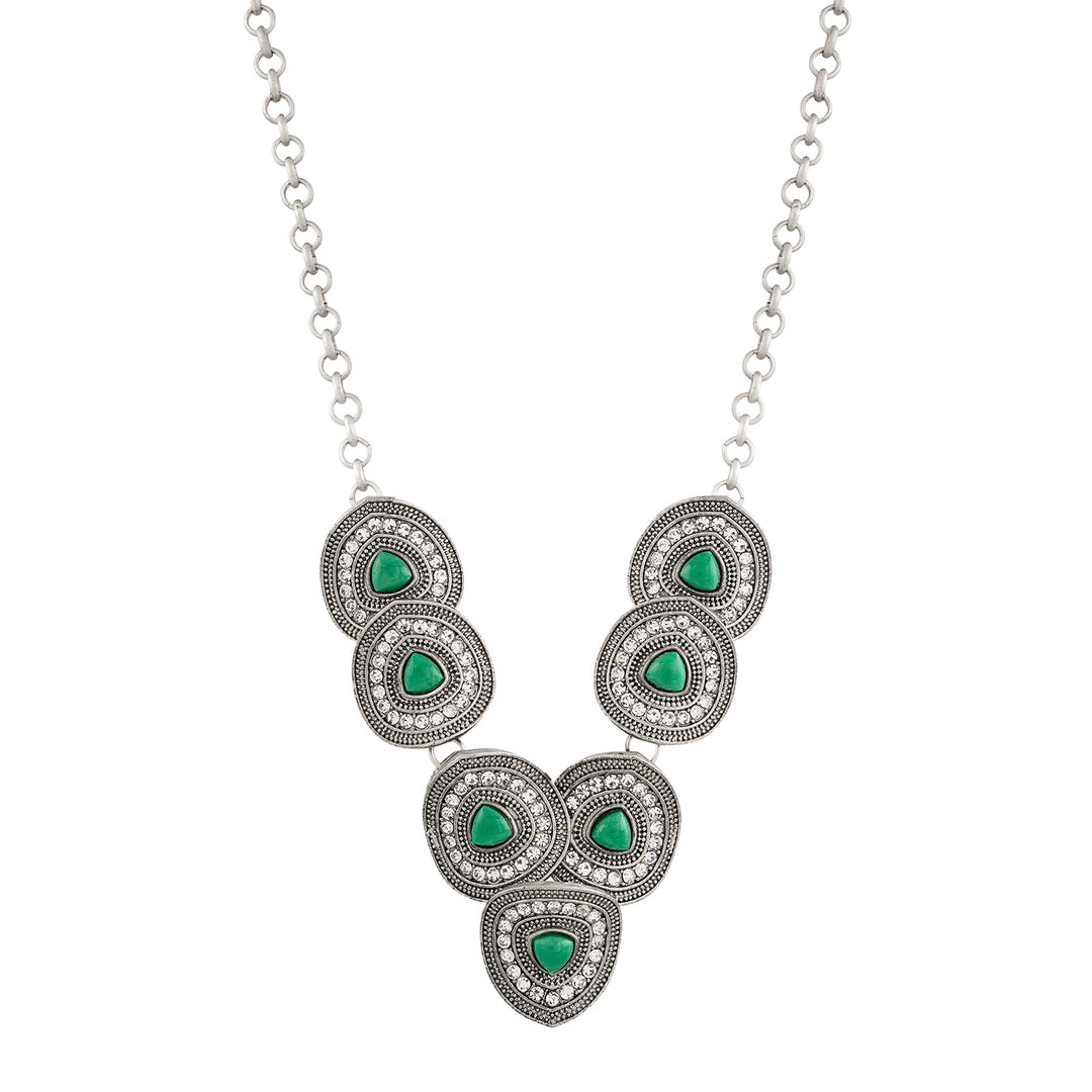 Teejh Sudamati Silver Turquoise Necklace