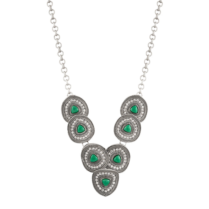 Teejh Sudamati Silver Turquoise Necklace