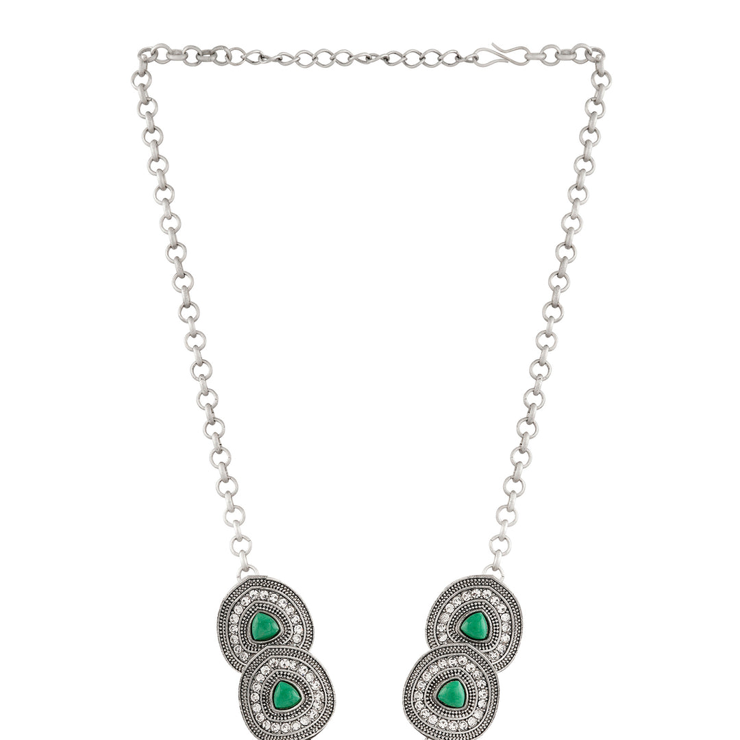 Teejh Sudamati Silver Turquoise Necklace