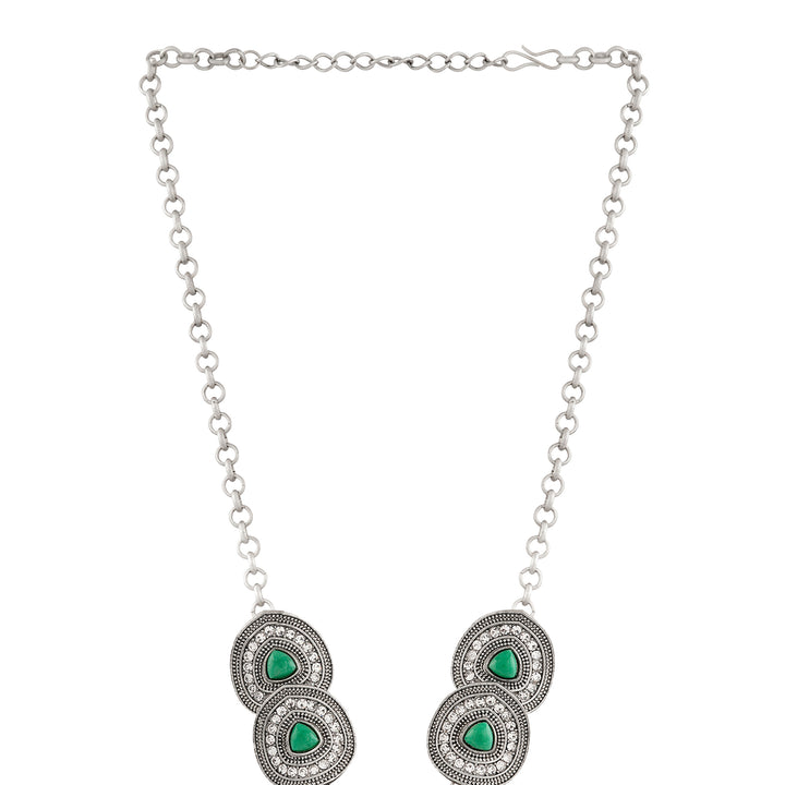 Teejh Sudamati Silver Turquoise Necklace