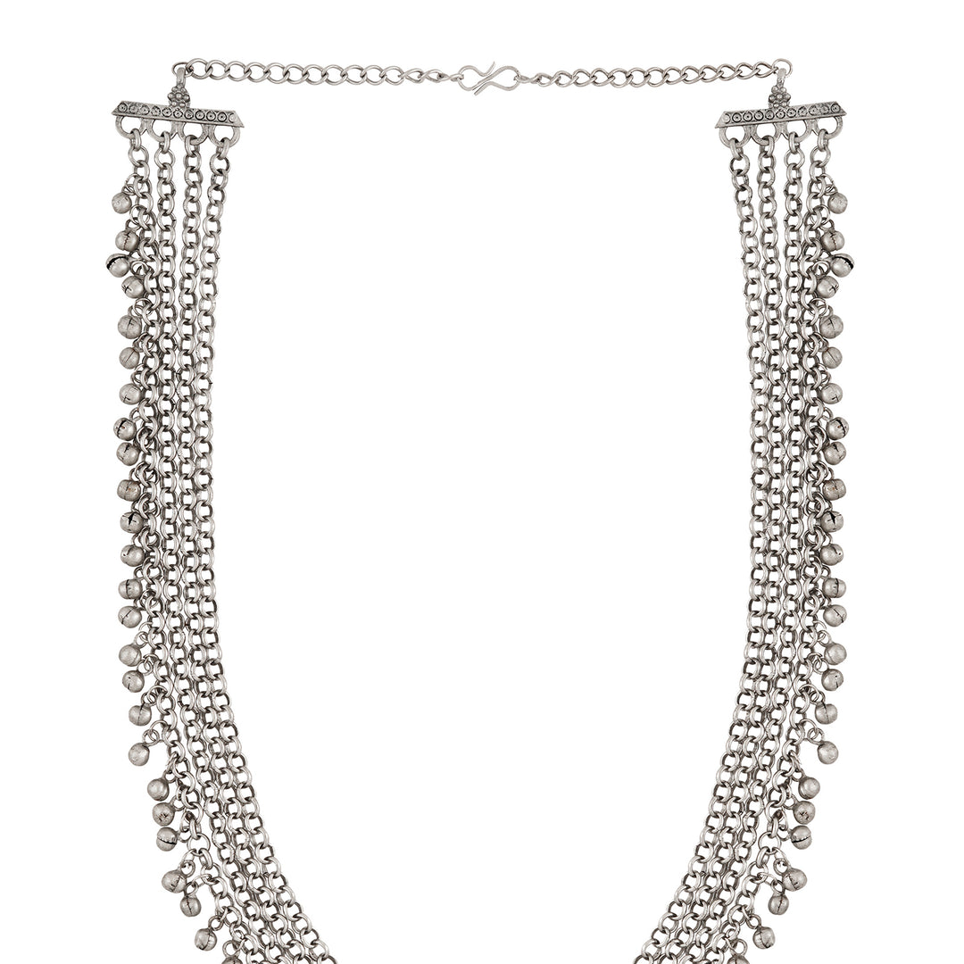 Teejh Suhasi Silver Turquoise Necklace