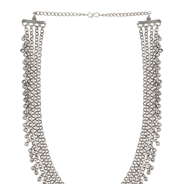 Teejh Suhasi Silver Turquoise Necklace