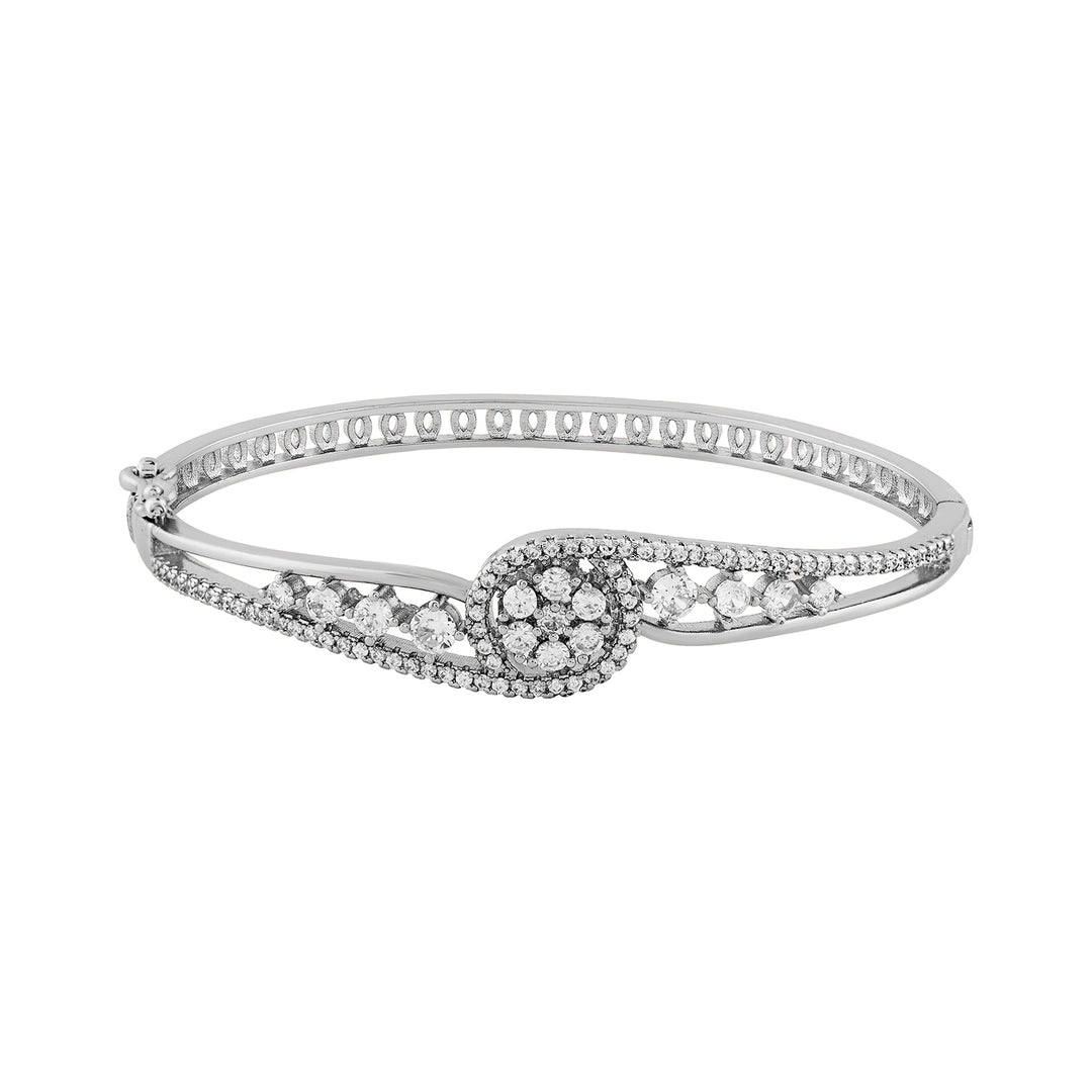 Teejh Celestial Chetna  CZ Stones Silver Bracelet
