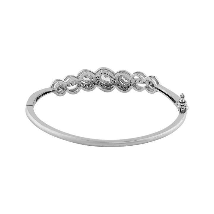 Teejh Diva Dynasty CZ Stones  Silver Bracelet