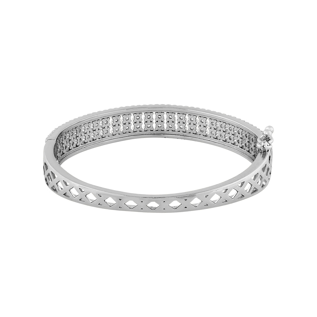 Teejh Veda Vishaal CZ Stones Silver Bracelet