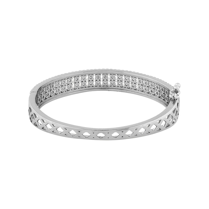 Teejh Veda Vishaal CZ Stones Silver Bracelet