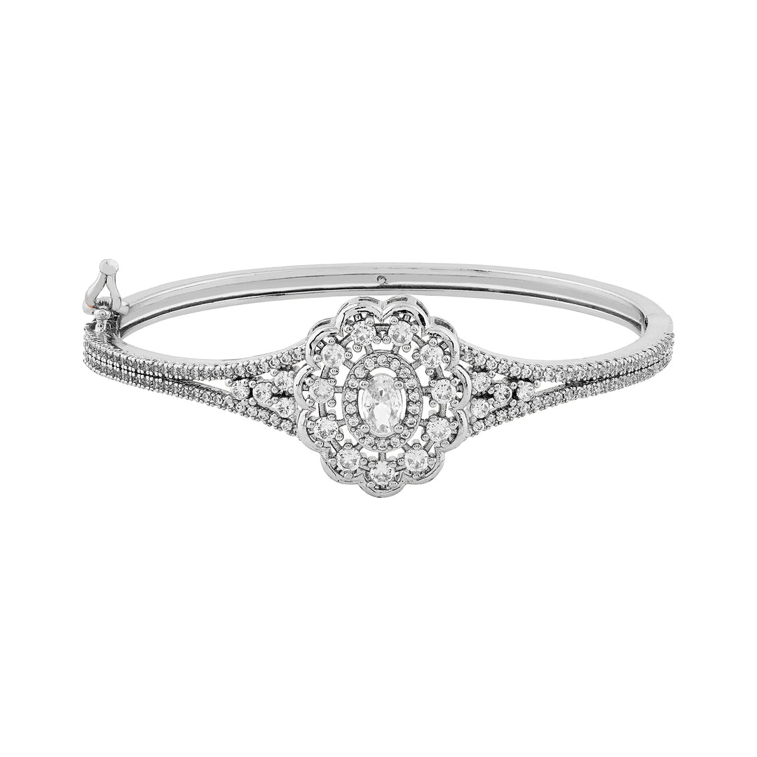 Teejh Indira Illumination CZ Stones Silver Bracelet