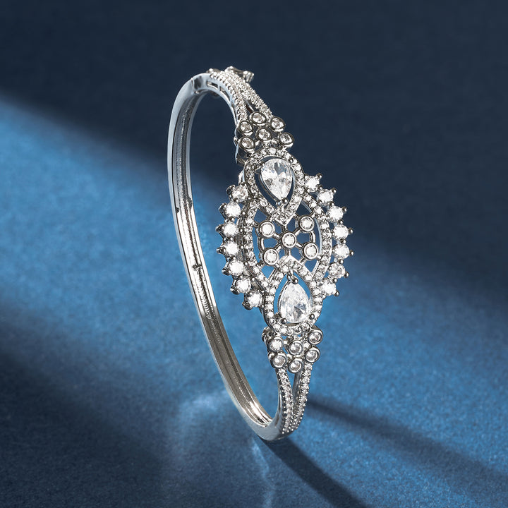 Teejh Gleam of Ganges CZ Stones Silver Bracelet