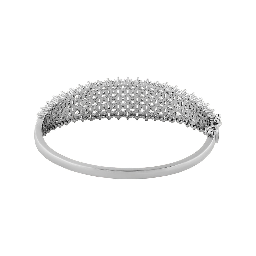 Teejh Taj Tranquil CZ Stones Silver Bracelet