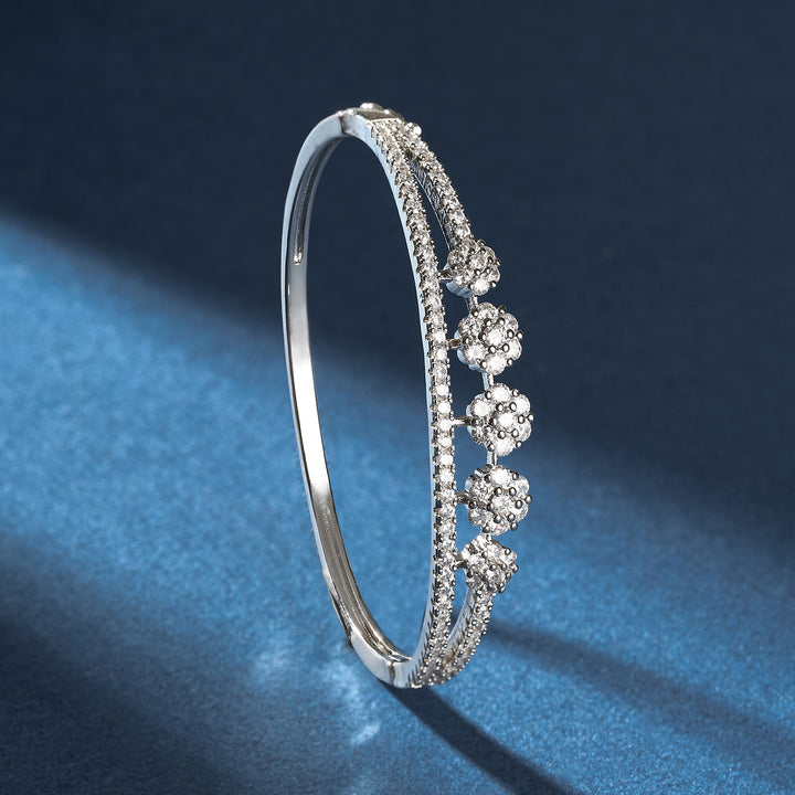 Teejh Rhea Radiance CZ Stones Silver Bracelet