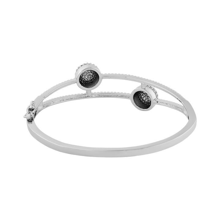 Teejh Jewel of Jhansi CZ Stones Silver Bracelet