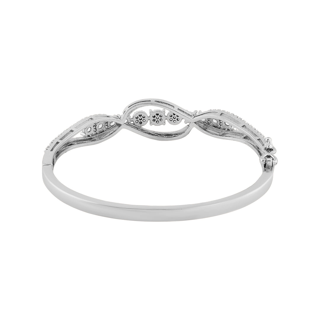 Teejh Sona Sundari  CZ Stones Silver Bracelet