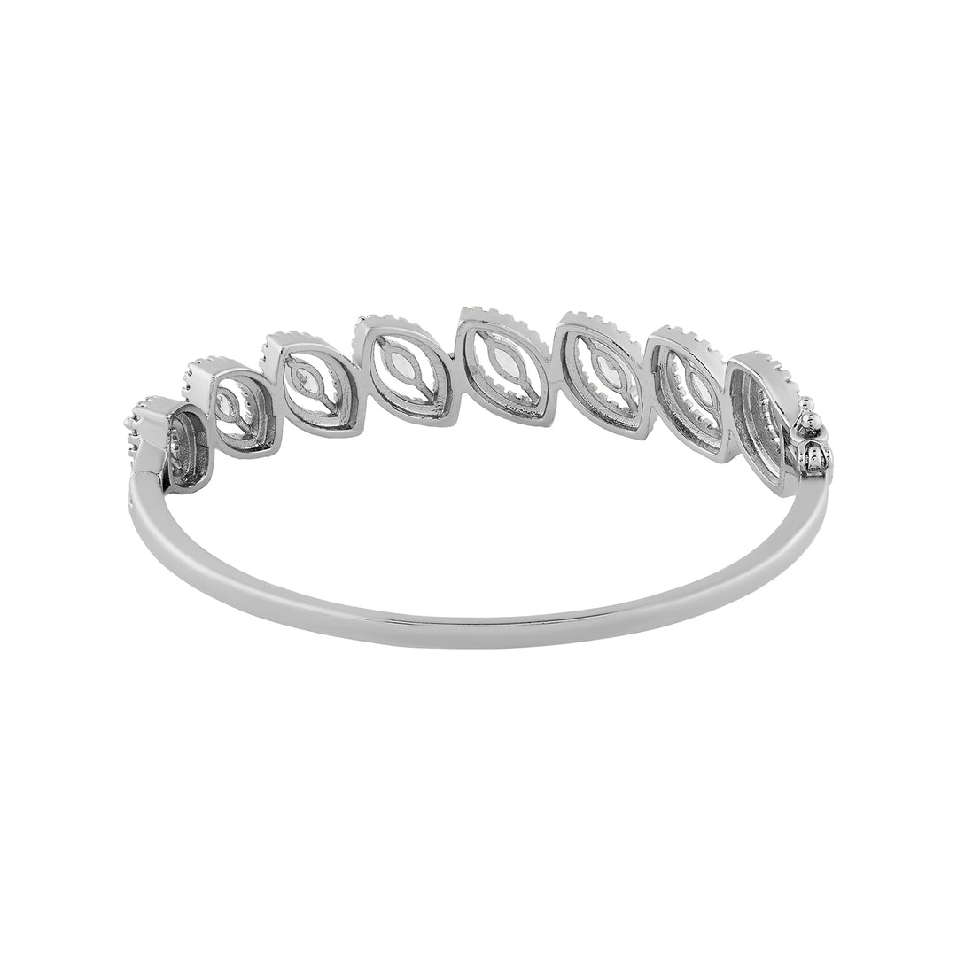 Teejh Aarti Allure CZ Stones Silver Bracelet