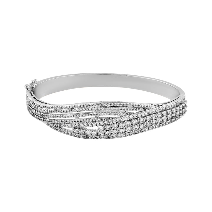 Teejh Madhavi Mirage CZ Stones Silver Bracelet