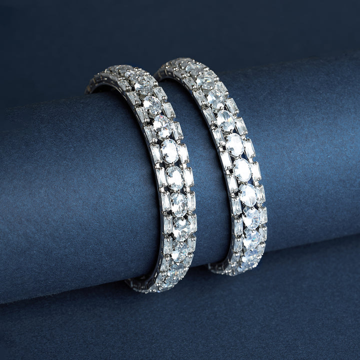 Teejh Eternaa Silver Bangles