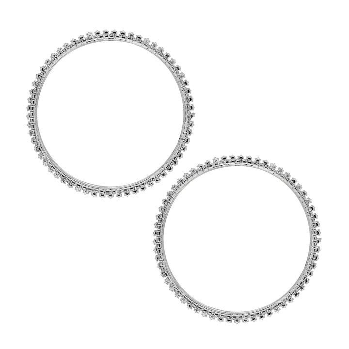 Teejh Nayab Silver  Bangles