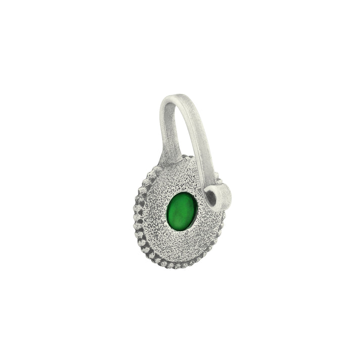 Teejh Vanika Green Stone Press on Nosepin