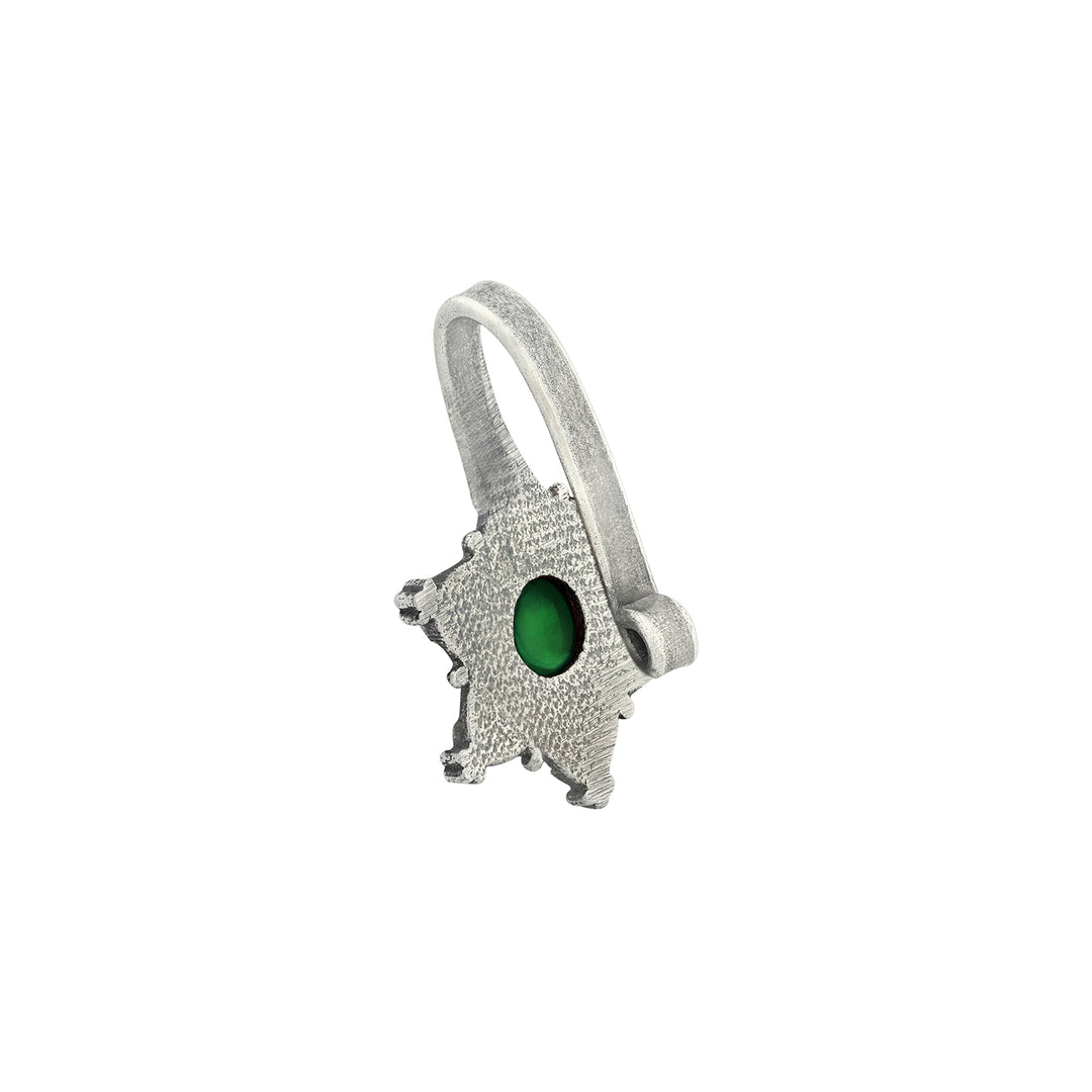Teejh Rishka Green Stone Press on Nosepin