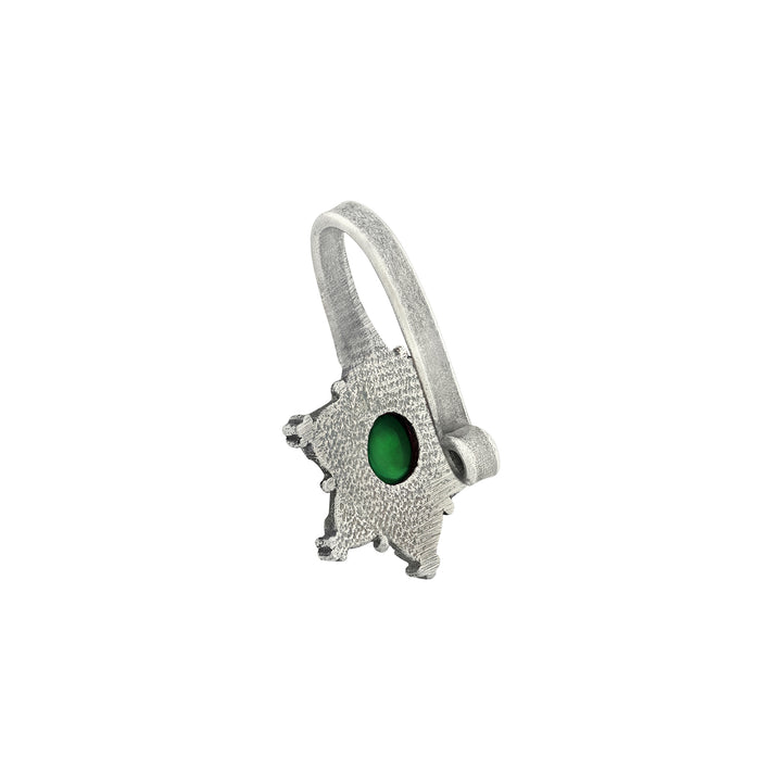 Teejh Rishka Green Stone Press on Nosepin