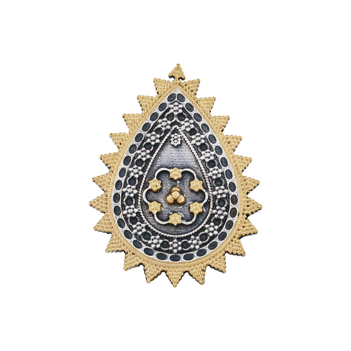 Teejh Soniha Gold and Silver Ring