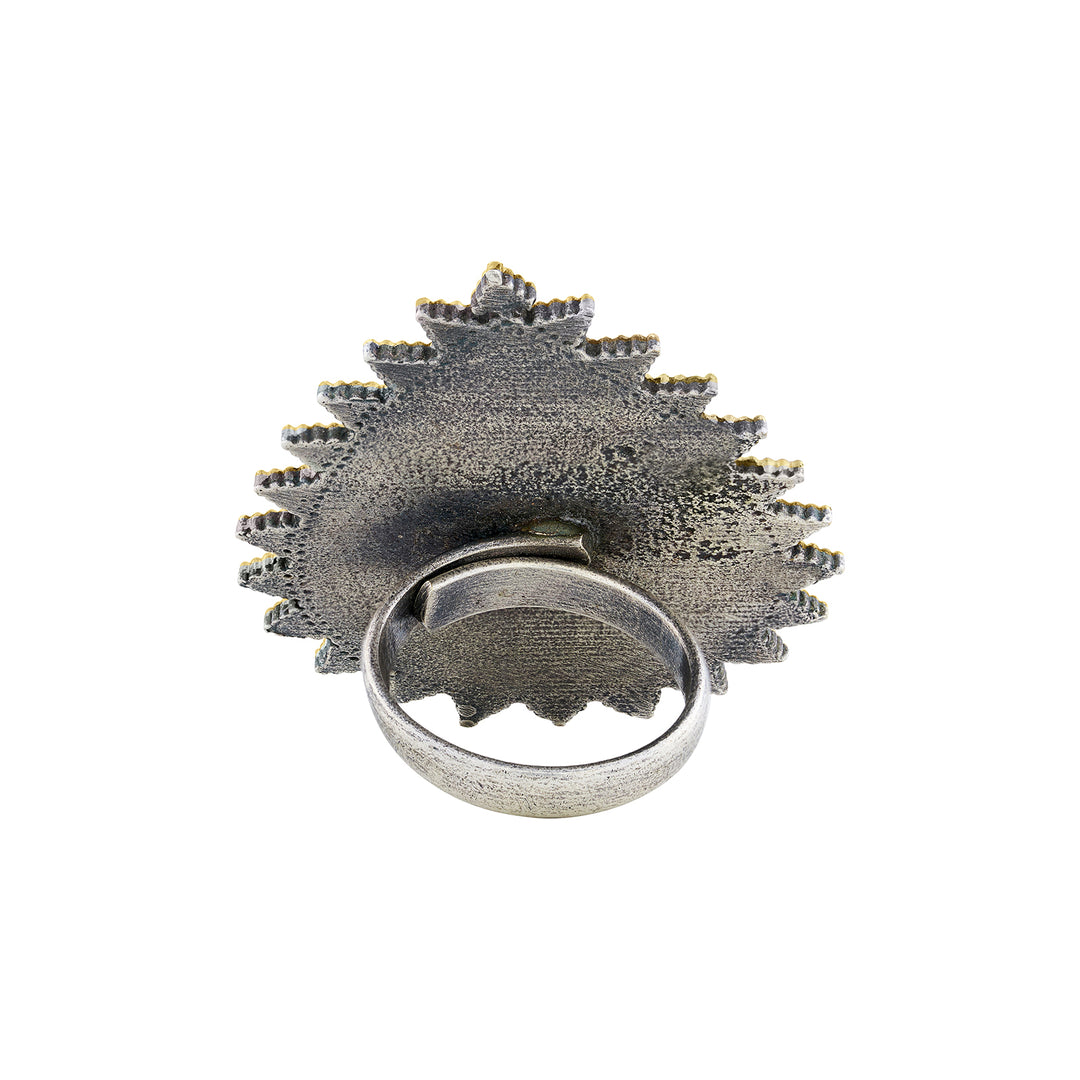 Teejh Soniha Gold and Silver Ring