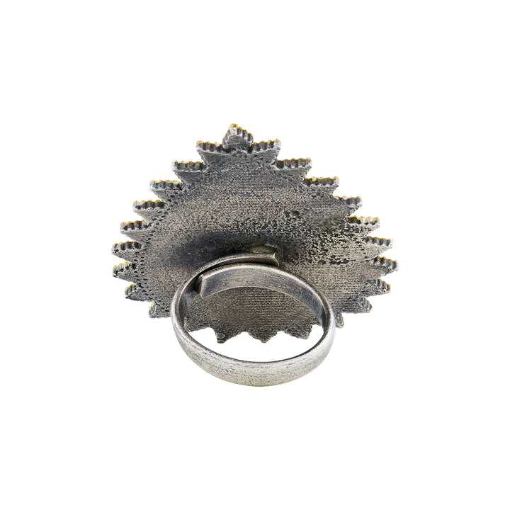 Teejh Soniha Gold and Silver Ring
