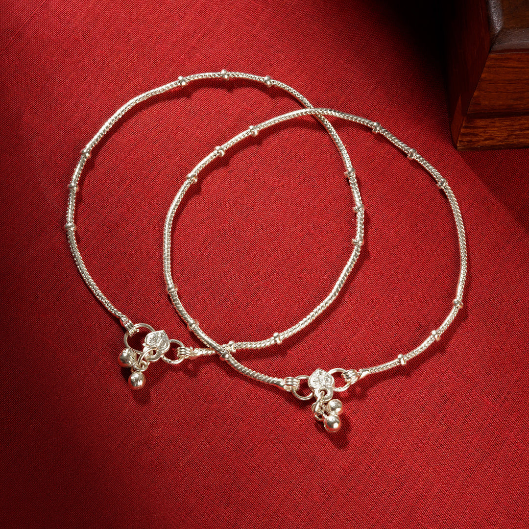 Teejh Saashi Silver Payal