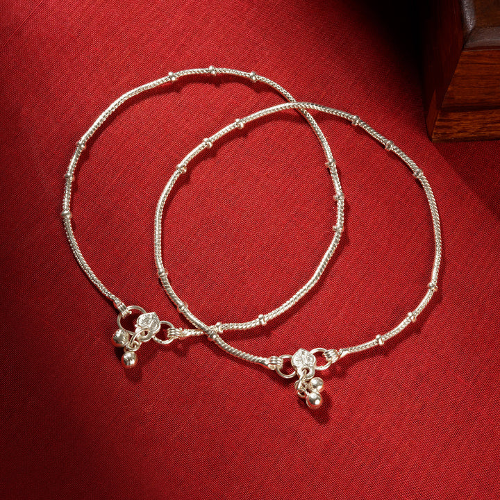 Teejh Saashi Silver Payal