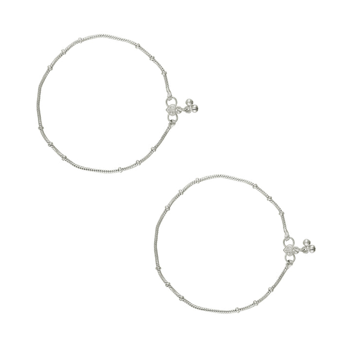 Teejh Saashi Silver Payal