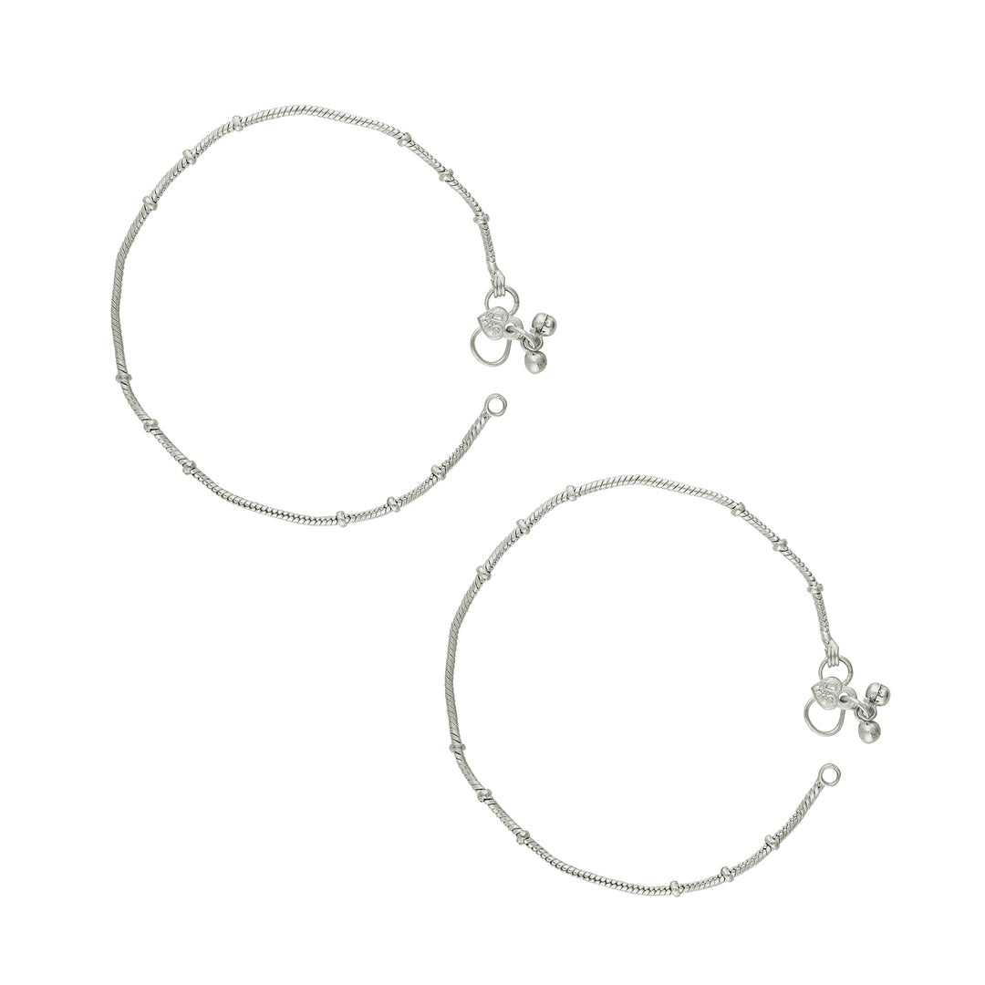 Teejh Saashi Silver Payal