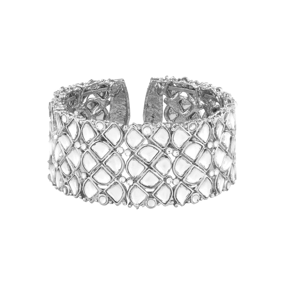 Teejh Kaarviya intricate Silver Bracelet